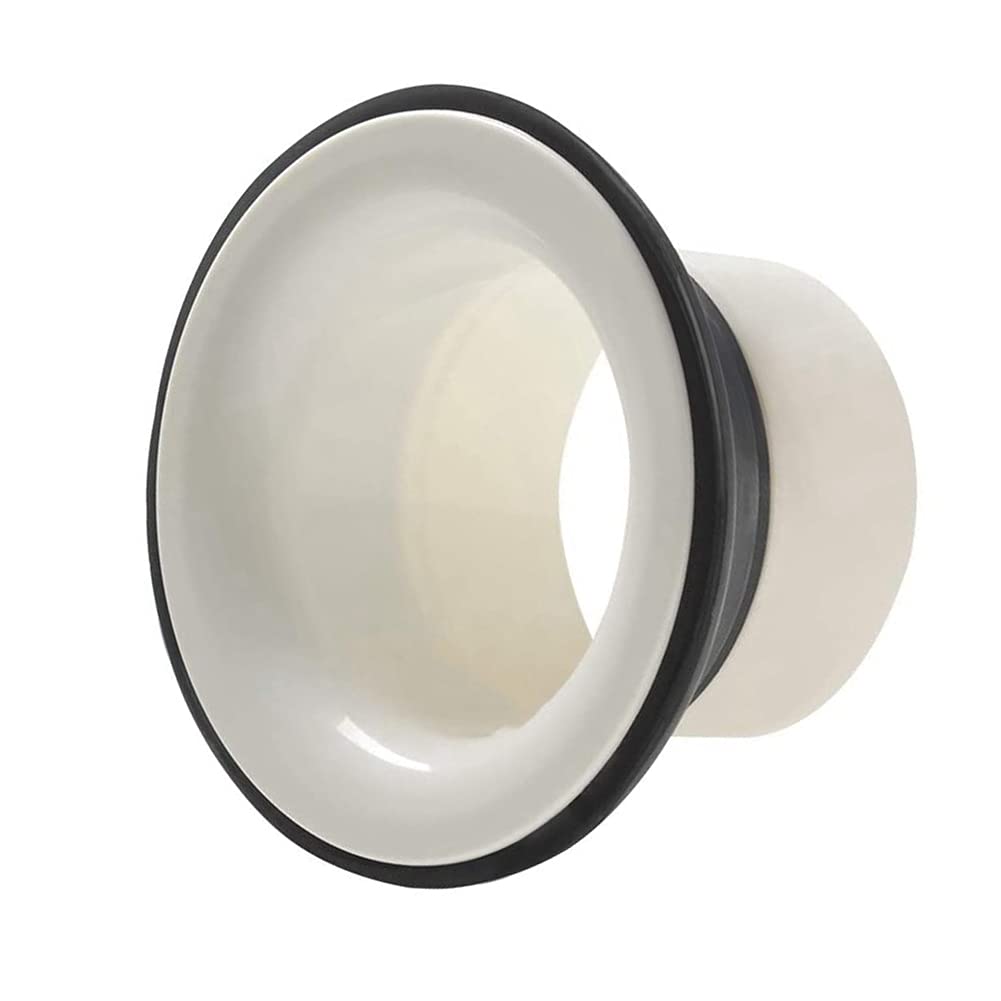 Voeecyttu Bass Drum Enhancer ABS Rubber Kick Enhancer with Port Hole Protector Microphone Hold White