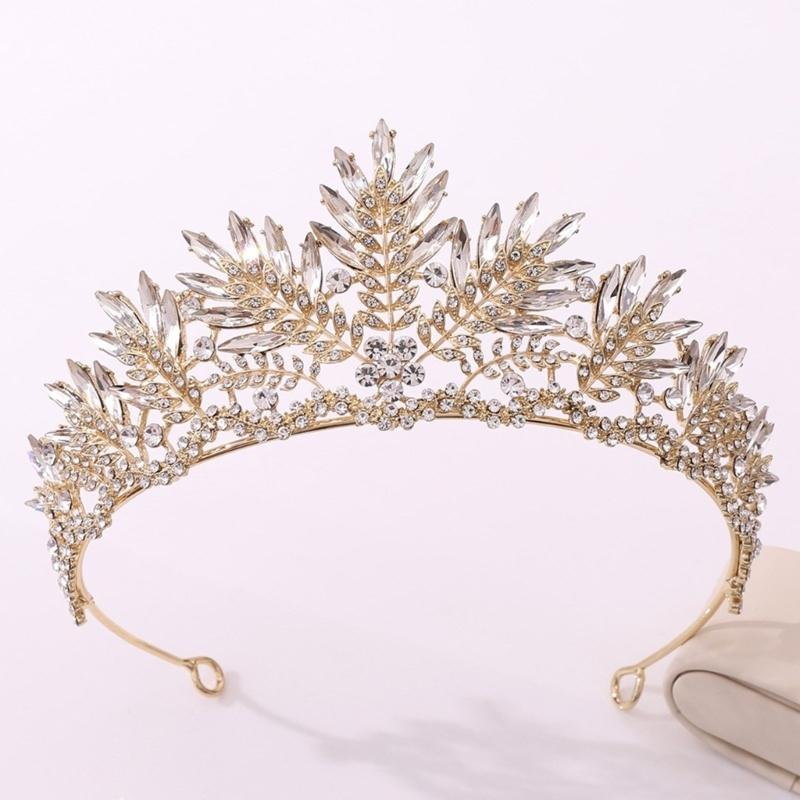 Crystal Wedding Tiaras for Women Queen Crowns Rhinestone Princess Tiaras Hair Accessories Quinceaneras Headpieces