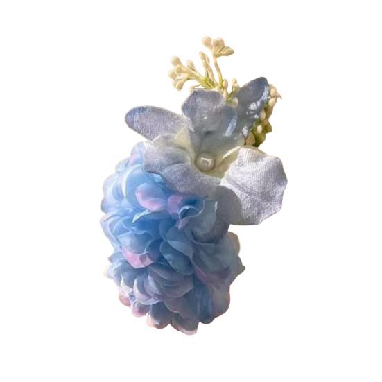 Butterfly Hair Clip Artificial Peony Flower with Acrylic Crocodile Clip Flower Hair Barrette for Beach Vacation Party Dress-up