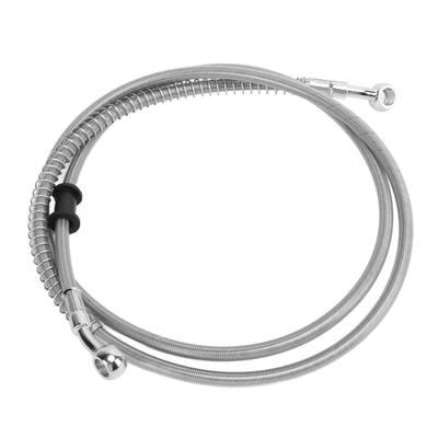 150cm59.1in Motorrad Bremsleitung Silber Stahl PVC Wärmedämmung Universal Motorrad Zubehör