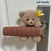 Maniglia per Porta a Forma di Orso Carino, Adatta per Porte di Stanze, Copertura Flessibile in Tessuto Anti-Collisione e Antistatica
