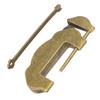 Zinc Alloy Antique Lock Ming Qing Dynasty Retro Style Door Cabinet Lock with TasselBronze