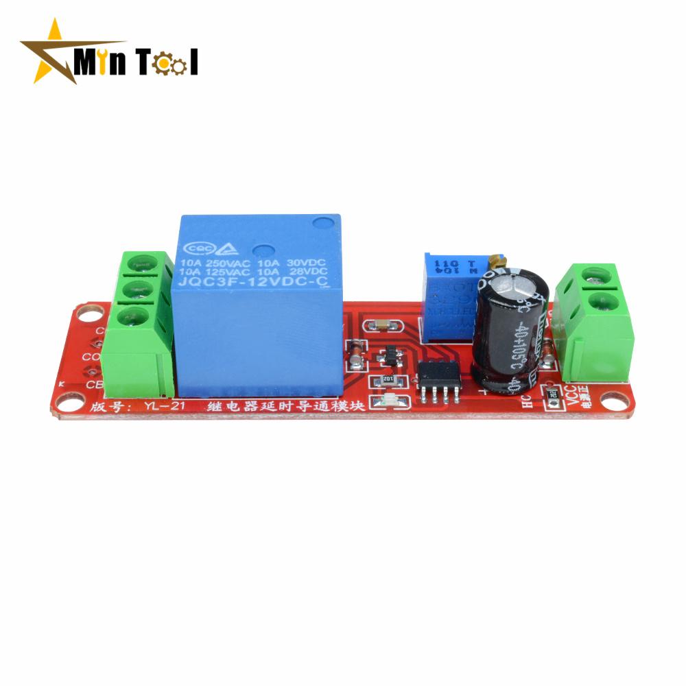 DC 5V 12V Time Delay Relay NE555 Time Relay Shield Timing Relay Timer Control Switch Relays Pulse Generation Cycle  Power Supply