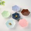Modern Lotus Ceramic Incense Holder: Multi-Color Zen Tray for Home Aromatherapy and Study Decoration