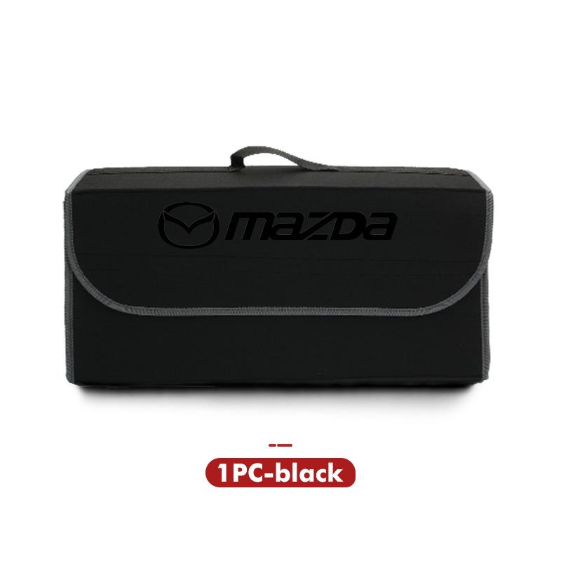 For Mazda Car Styling Trunk Storage Box Felt Cloth Organizer Foldable Stowing Tidying Bag 2 3 5 M5 Ms CX-4 CX-5 CX6 CX7 M3 M6