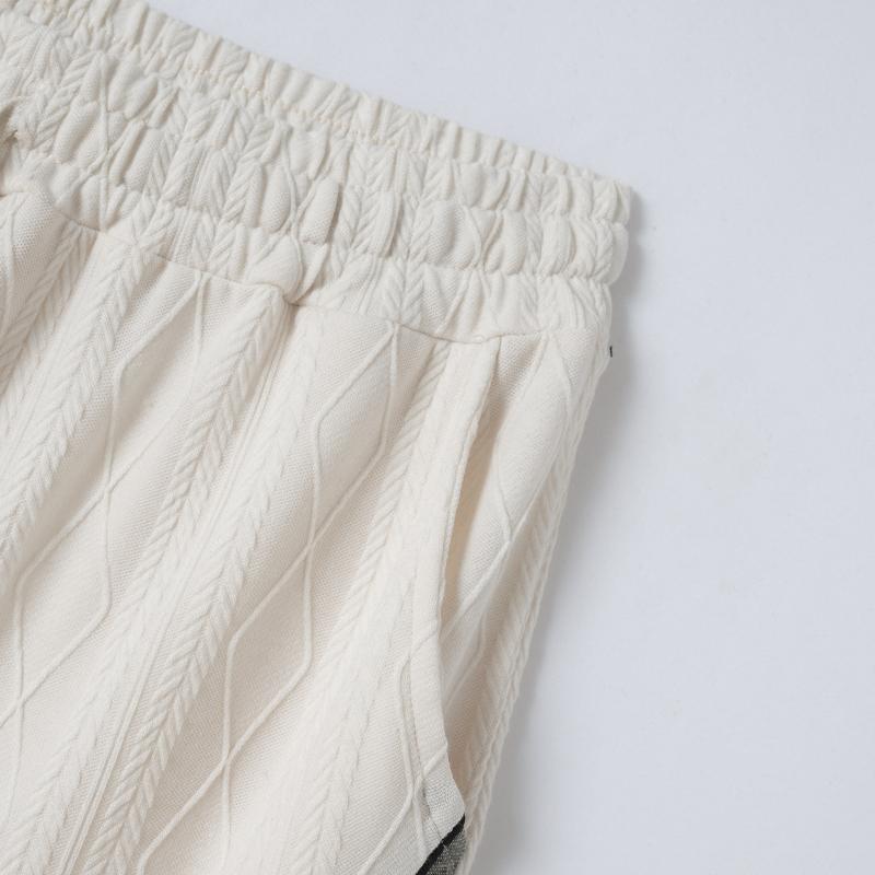 New Men's Casual Shorts Jacquard Colour Blocking Sports Shorts Five-minute Trousers