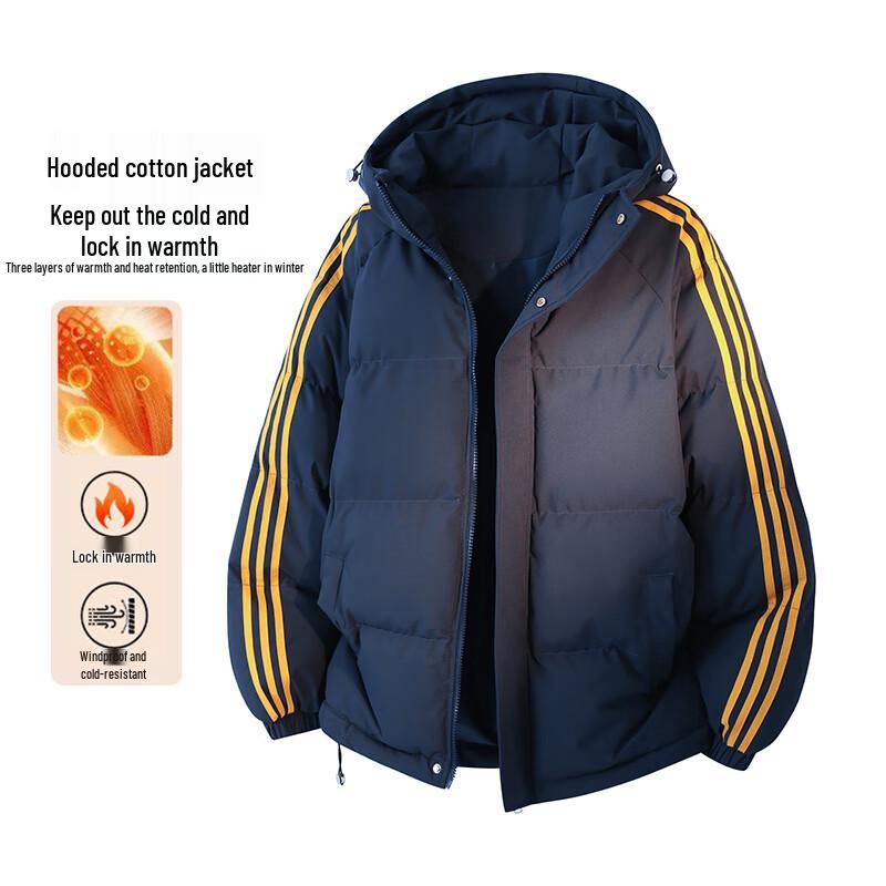 VUUG Унисекс Куртка Пуховик с Капюшоном в Американском Стиле 3XL