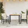 VidaXL Bistro Set with Cushions 3 Pcs, Garden Table and Chairs, Outdoor Furniture Set Balcony, Modern, 3212036