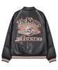 Avirex Lamb Leather Varsity Jacket / 7836150003 Dark Brown