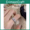 Elegant Adjustable Copper Ring For Women With Dazzling Zirconia Stones For Fashionable Style