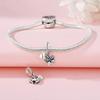 Beads Copper Charms Original Free Love Heart Butterfly Pendant Beads Fit Bracelet Jewelry Diy Women Gift Accessory