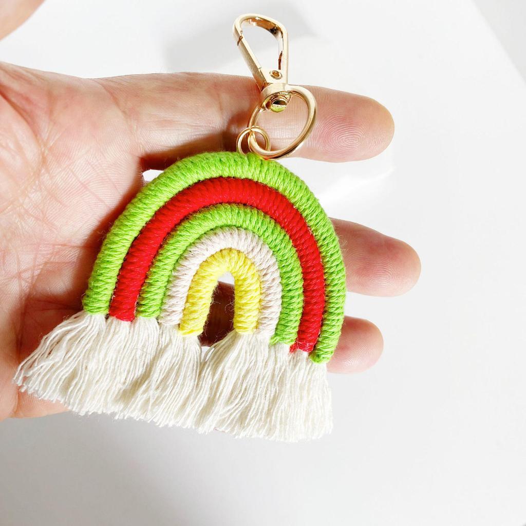 Colorful Tassel Pendant Handbag Charm - Pompon Key Jewelry Accessory