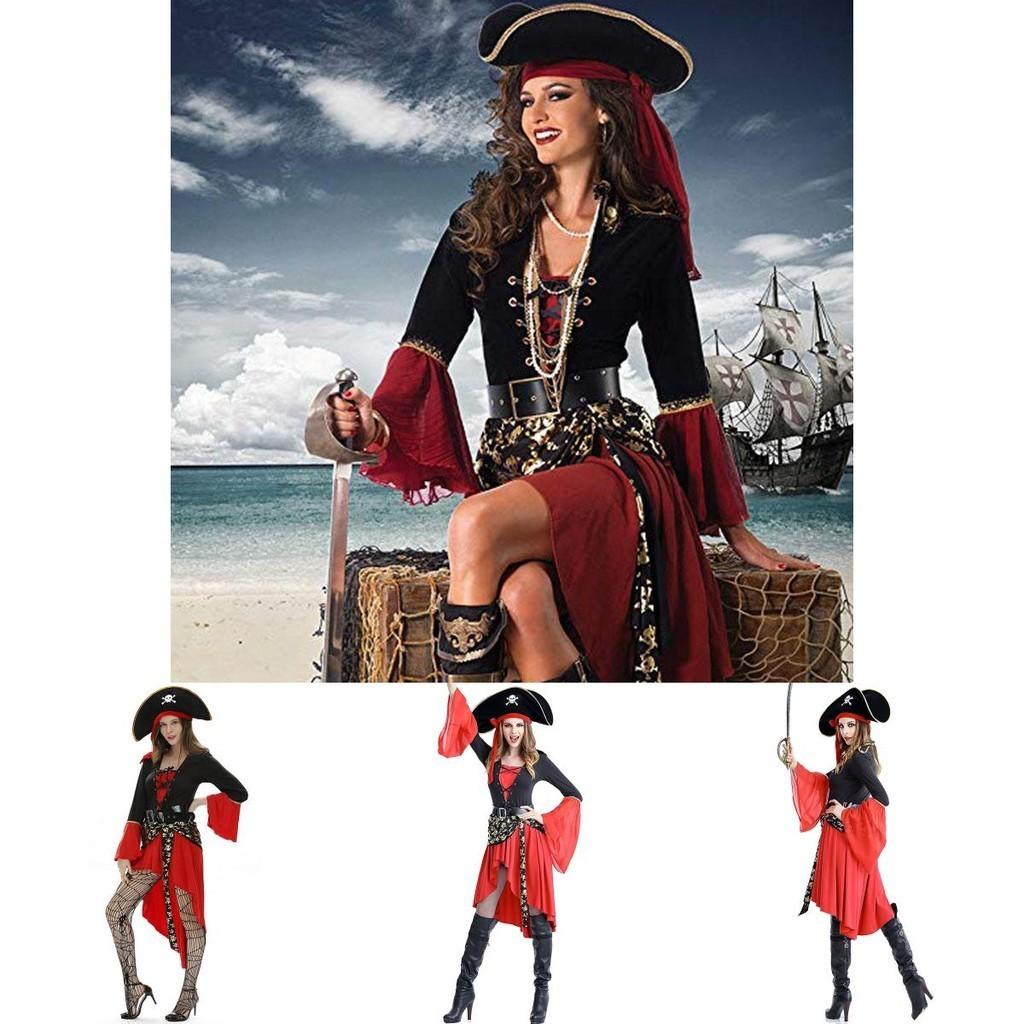 Exquisite Women Adult Pirate Costume For Halloween And Carnival Celebrations