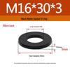 Schwarzer Nylon-Kunststoff Flache Unterlegscheibe Ring M2-M20