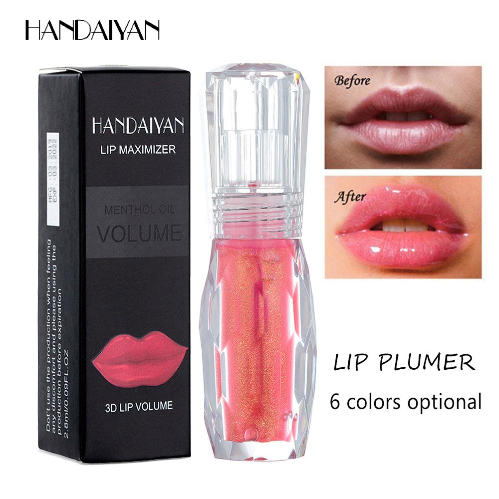 

HANDAIYAN Mint Plump Lips Увлажняющий 3D-блеск для губ с кристальным желе