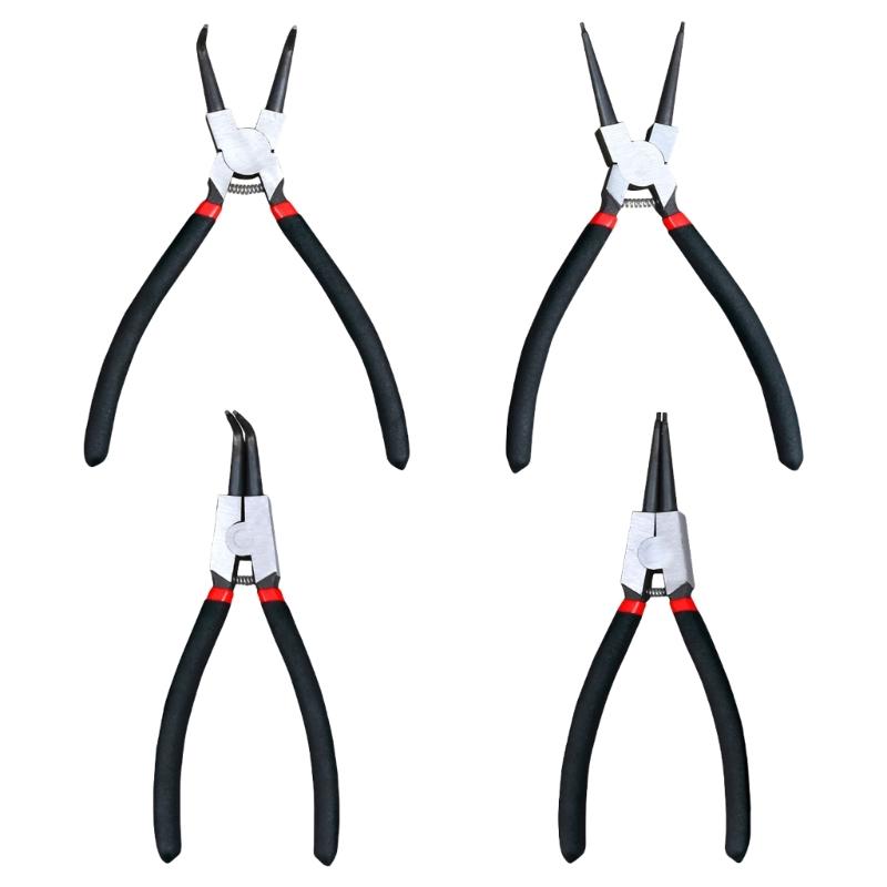 9inch Snap Rings Pliers Double Purpose Circlip Pliers Carbon Steel Removing Reassembling Hand Tool for Internal