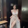 European and American Sheer Lace Nightgown Lingerie Dress - Women's Sexy Stage Uniform Nightwear