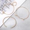 Personalized Bracelet Gold Dot Diamond Cactus Triangle Love 3 Piece Set Bracelet Bracelet