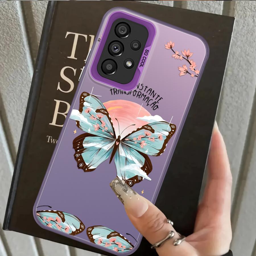 Case for Samsung Galaxy A10 A20 A71 A51 A52 A04 A05 A03 A56 A06 A07 A50 A72 A54 Back Phone Cover Creative Butterfly Art