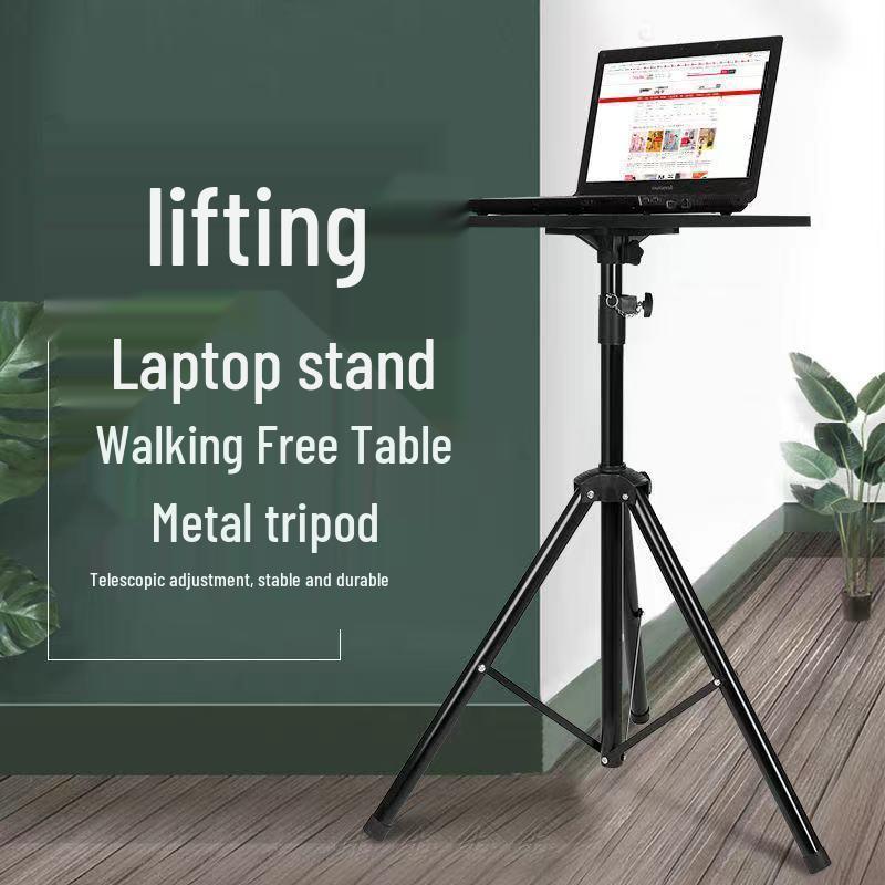 Foldable Portable Laptop Stand Desk: Adjustable Height Riser for Office, Desktop, Outdoor & Live Streaming