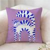 Flat Style Illustration Colorful Cats Pillow Case Pillowcase Doublesided Printed Sofa Cushion Bedroom Headboard Pillow