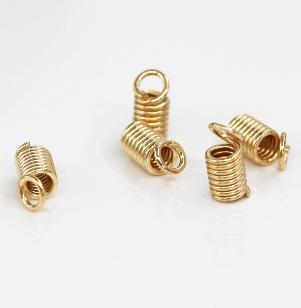DIY Spiral Pull Spring Buckle for Jewelry Necklaces and Leather Cord Clasp, 1kg/Bag