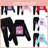 Kpop Hunters Demon Pattern Print Kids Hoodie Pants Set Fashion Clothing Gift