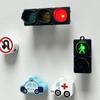 New 3D Traffic Light Magnetic Refrigerator Stickers Funny Traffic Toy Pedestrian Light Creative Magnetic Decoration Accessories