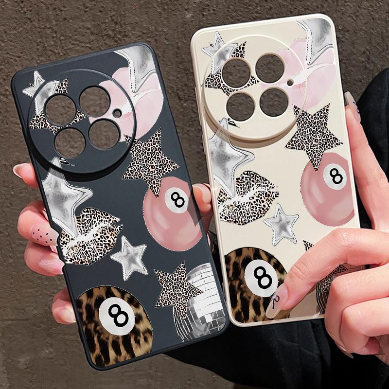 Vintage Leopard Print Stars Billiards Case For OnePlus 15 13 13T 12 Soft TPU Silicone Cover For Oneplus Nord 5 13R 12R 11R 5G