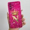 Phone Case for Samsung Galaxy A72 A52 A52S 4G 5G Liquid Silicone Soft Shockproof Lens Protective Cover Luxury Crown Letter Cases