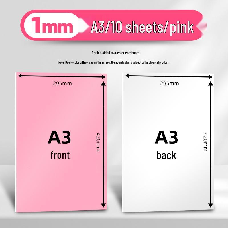 Handmade Children’s Cards: Thick White Cardstock with 4 Gray Colored Cards and Kraft Backing