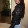 Women Spring Summer New Lace Crochet Stand Collar Slim Fit Blouse Stylish Elegant Commuter Design Shirt