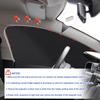 XCBYT Car Window Shades - 4 Pcs Car Privacy Curta - 100% Block Light Car Window Covers - Magnetic Side Window Sun Shade Keeps Cooler For
