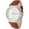 Chronograph Wristwatch Genuine Leather Belt Set Seiko Official Distributor In Japan White L...