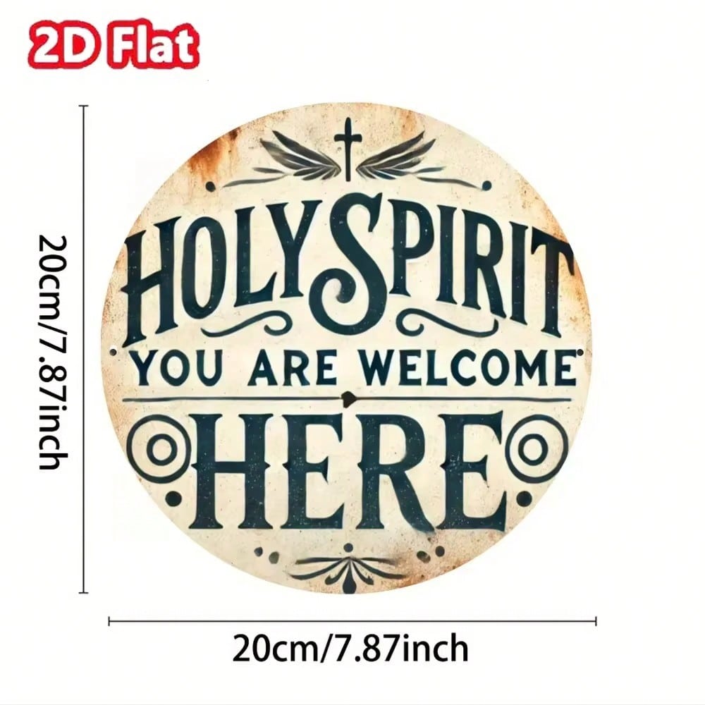 

1pc Vintage Metal Holy Spirit Wall Art Bohemian Engraved Home Bar Decor Easy Hang Gift 20x20 різнокольоровий