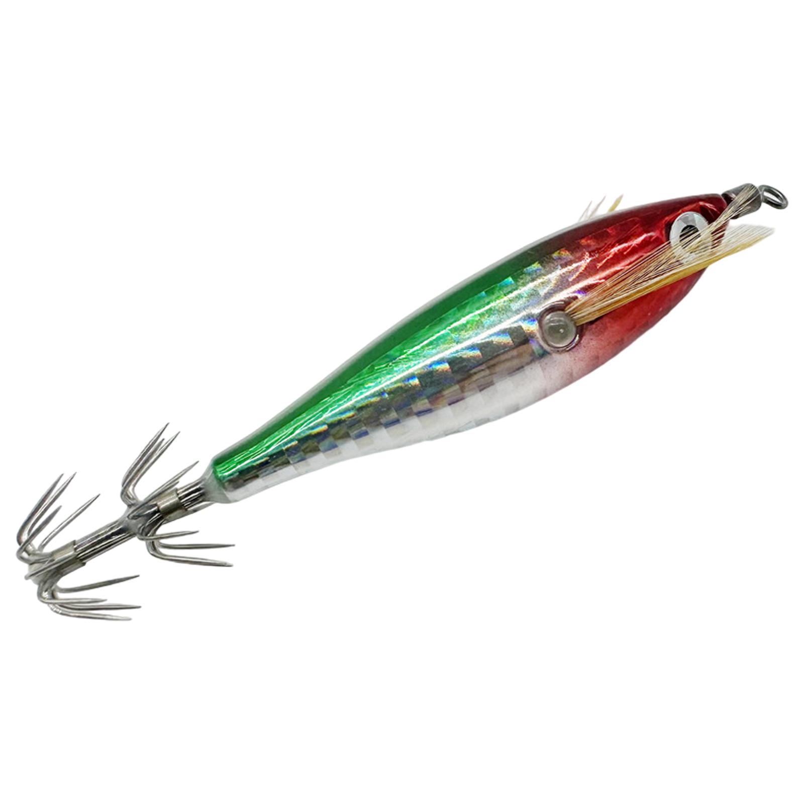 

5.5g Floating Shrimp Lure Bait Laser Luminous Squid Jig Hooks Octopus Cuttlefish Hook Night Fishing Baits Glow Squid Jig A