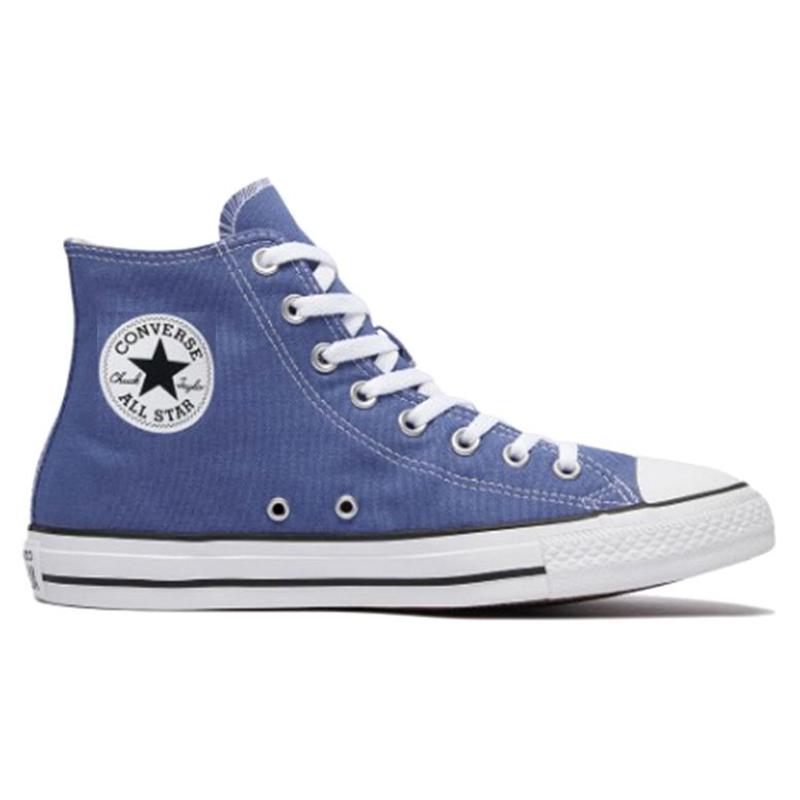 Converse Chuck Taylor All Star Round Toe Lace-up High-top Canvas Shoes Unisex Blue
