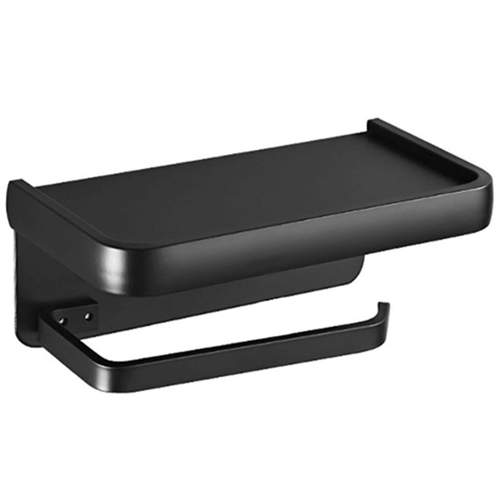 Stainless Steel Toilet Paper Holder Wall Mounted Self Adhesive Bathroom Tissue Roll Towel No Punching Kitchen Aluminum Rack