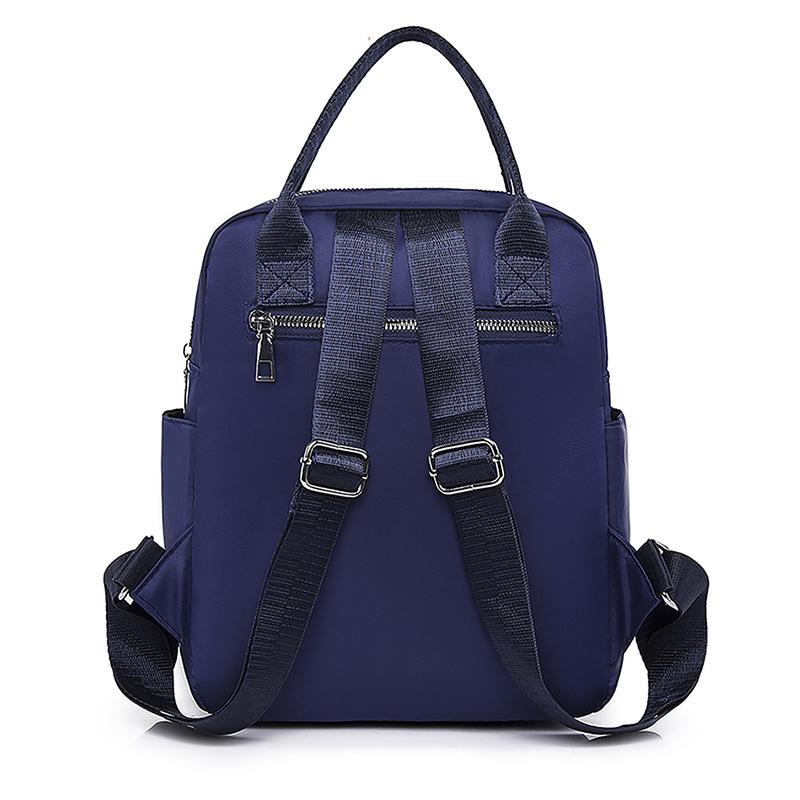 Water-Repellent Oxford Women Backpack Female Travel Shoulder Bag Schoolbag For Teenage Girls Solid Color Bookbag