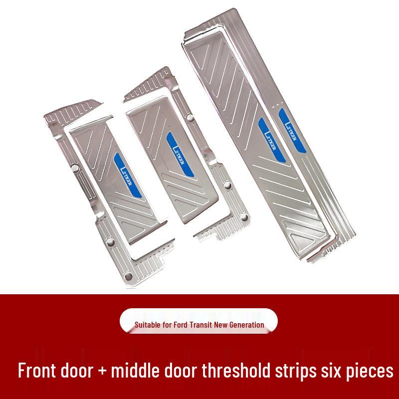 JMC Fushun Door Sill Strips: Stainless Steel Welcome Pedals for New Era Quan Shun V348