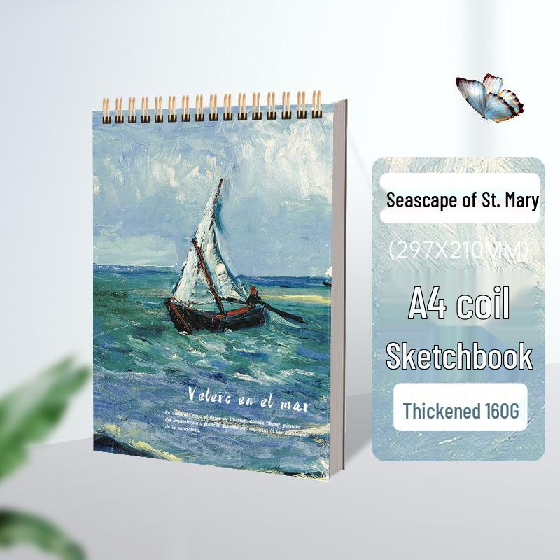 Плотный спиральный скетчбук для студенческих художественных рисунков