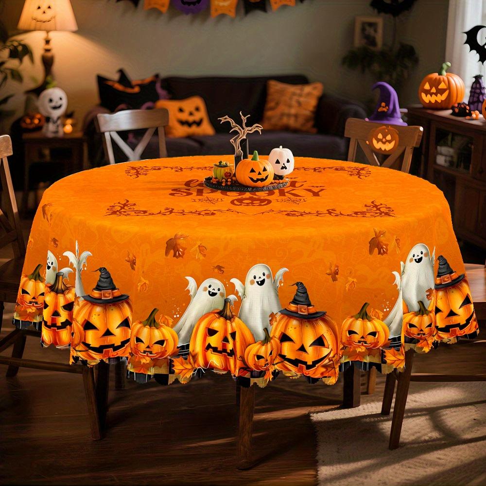One-piece Thanksgiving and Halloween tablecloth is suitable for restaurant parties, family dinners, etc.zyc