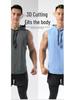 Men's Quick-Dry Hooded Sleeveless T-Shirt for Fitness and Boxing