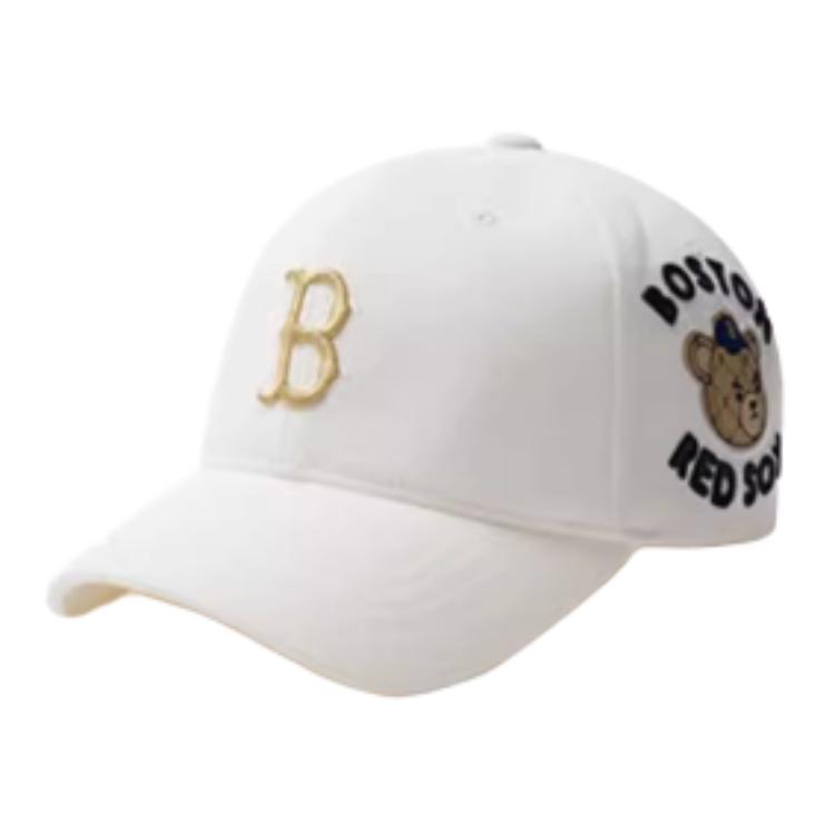 

MLB KIDS Letter Print Baseball Caps Kids Cream Fashion 7ACPC014N 53-55CM вершковий