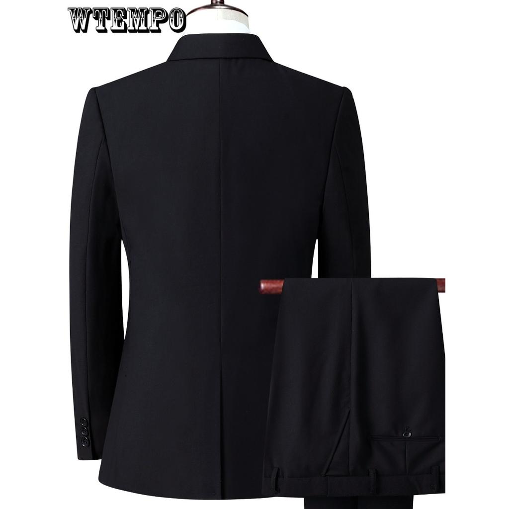 Resmi 2 Parça Set, Erkek İki Düğmeli Takım Ceket ve Pantolon Takım İş Yemeği Düğün Partisi için - Erkekler için - Resmi Durumlar için Uygun