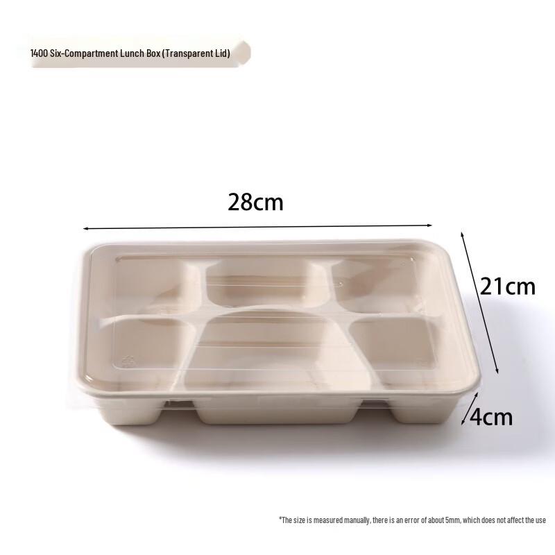 Disposable Bagasse Pulp Compartment Lunch Boxes