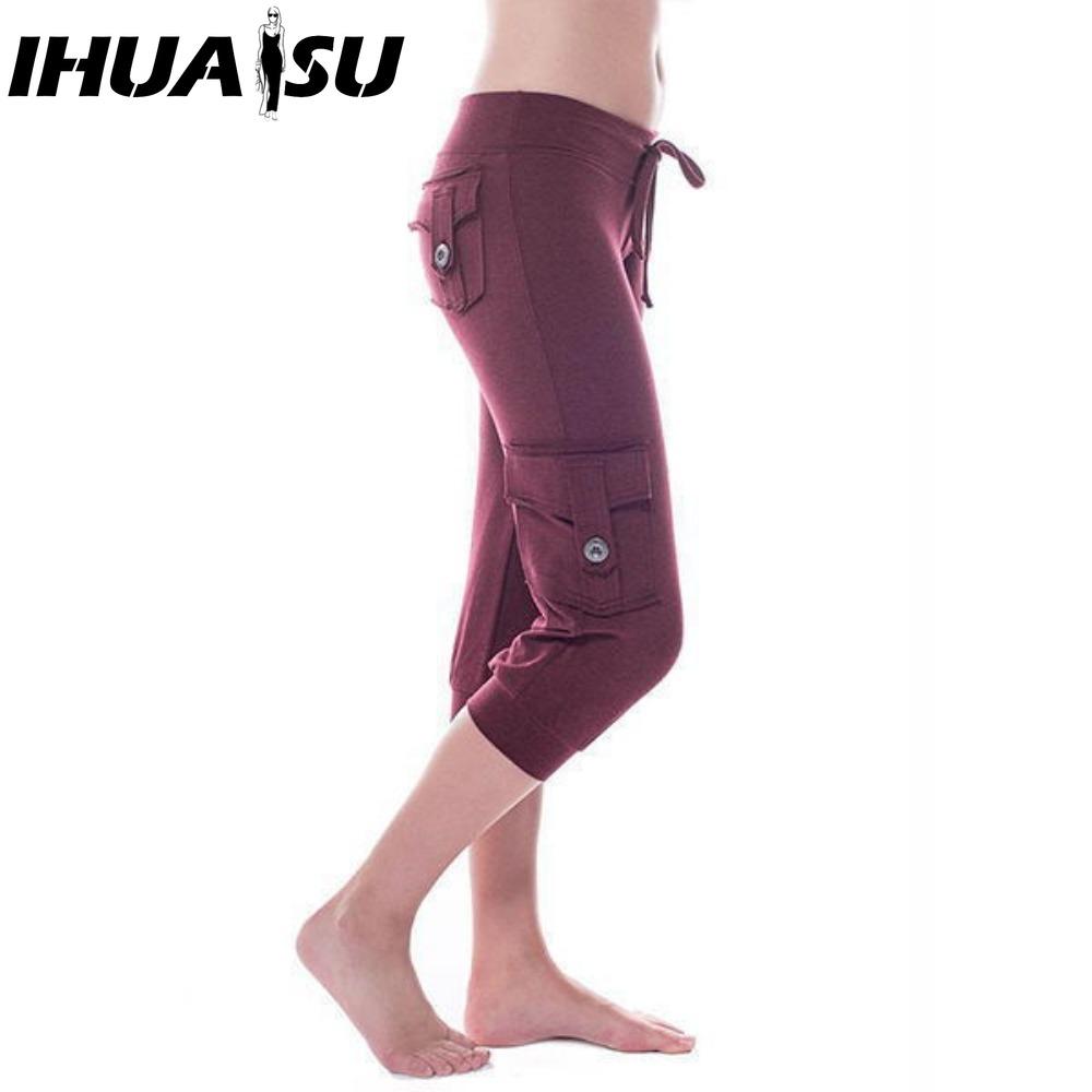 

IHUASU Women s Fashion Casual Solid Color Print Pants & Capris XXXXL