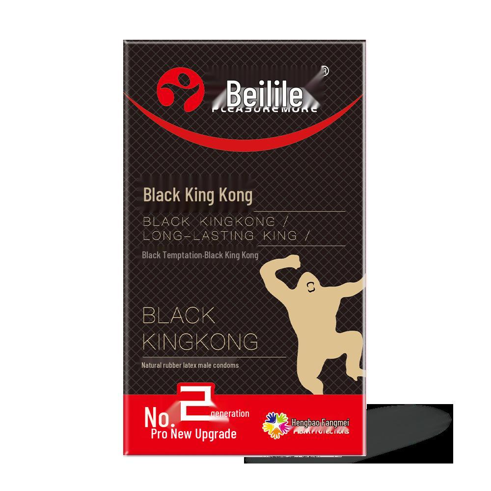 Beilile Ultra-Thin Large Size Lubricated Condoms - Wolf Tooth & Mushroom Design for Family Planning
