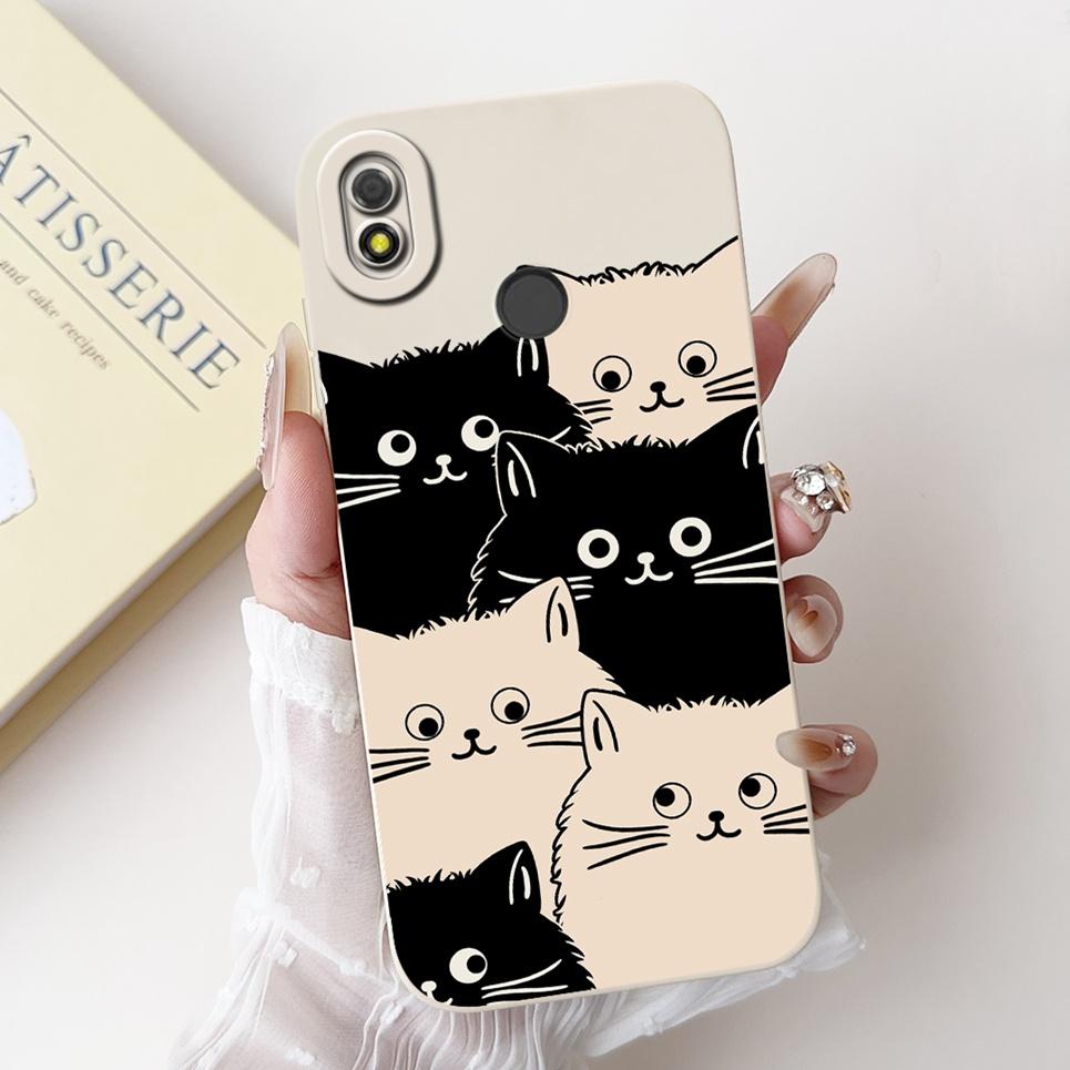 For Tecno Pop 3 Plus BB4 Spark 4 Lite Soft Silicone Cute Cartoon Animals Dragon Painted Matte Cover Pop3 Bumper 6.52" Phone case