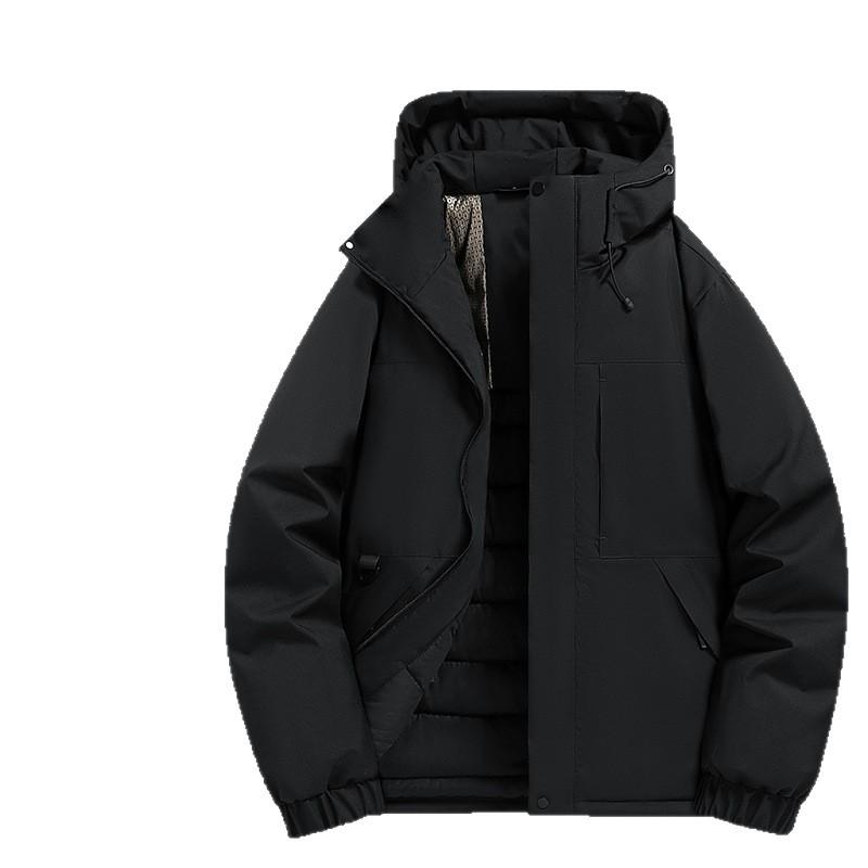 Graphene-Lined Men's Windproof Winter Jacket: Thick, Warm, Waterproof Outdoor Coat